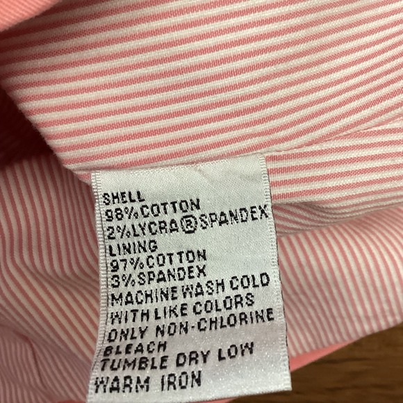 Talbots Womens Coral Pink Cotton Stretch 3-Button Blazer Jacket Size 6 flaw pic - Picture 6 of 9